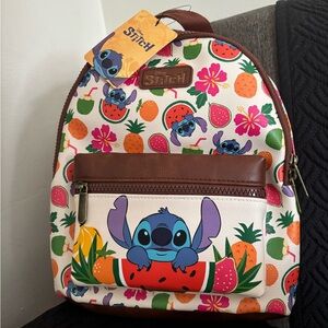 Bioworld Stitch Backpack - Colorful Fruit Design